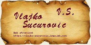 Vlajko Šućurović vizit kartica